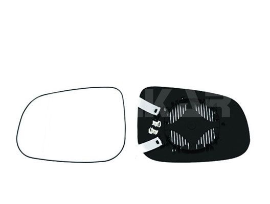 ALKAR Wing Mirror Glass Left 6431876 Side Mirror Glass,Mirror Glass VOLVO,JAGUAR,V50 (545),V70 III (135),V60 (155, 157),V40 Schrägheck (525, 526)
