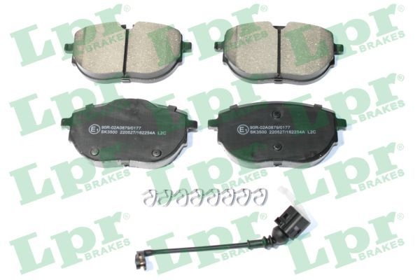 Brake pad set, disc brake