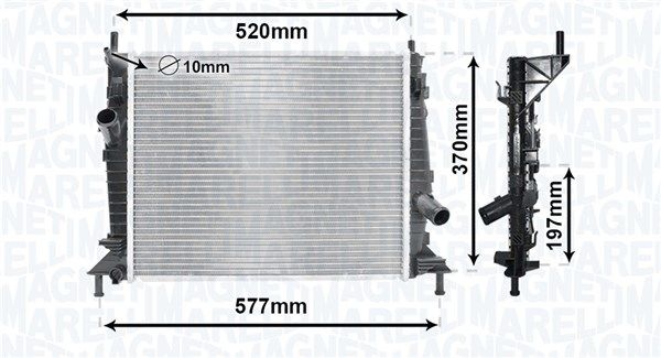 Magneti Marelli Radiator Ford Bm1699 Storlek 2