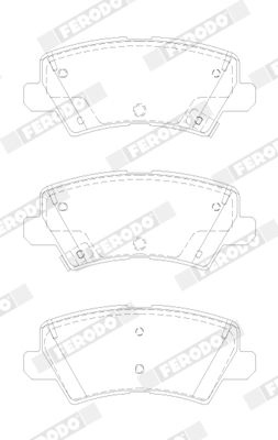 Brake Pad set, Disc Brake FDB5036 Ferodo