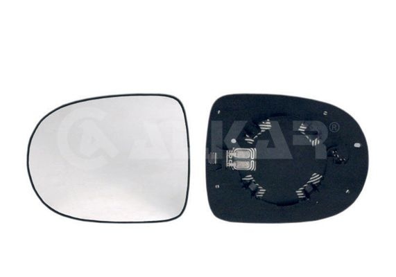 ALKAR Wing Mirror Glass Right 6432176 Side Mirror Glass,Mirror Glass RENAULT,Clio III Schrägheck (BR0/1, CR0/1),TWINGO II (CN0_)