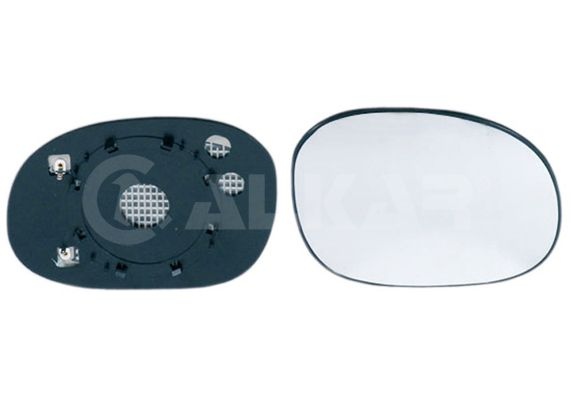 ALKAR Wing Mirror Glass Right 6432283 Side Mirror Glass,Mirror Glass PEUGEOT,CITROËN,206 Schrägheck (2A/C),206 CC (2D),206+ Schrägheck (2L_, 2M_)