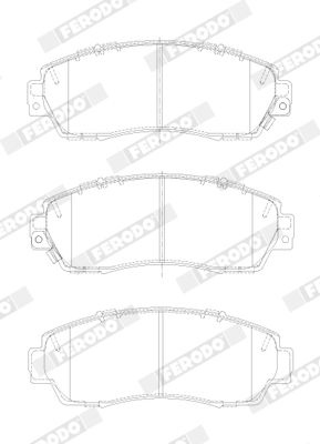 Brake Pad set, Disc Brake FDB4620 Ferodo