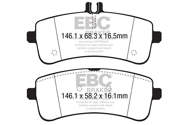 Bromsbelaggssats Yellowstuff DP42350R EBC