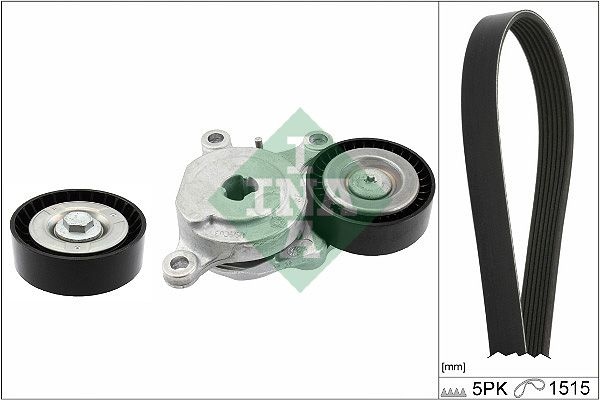 INA V-ribbed belt set MERCEDES-BENZ 529 0543 10 0009934400,0029931196,2702000070 2702000170,2702000370,2702002100,2742020019,2742020119,A0009934400