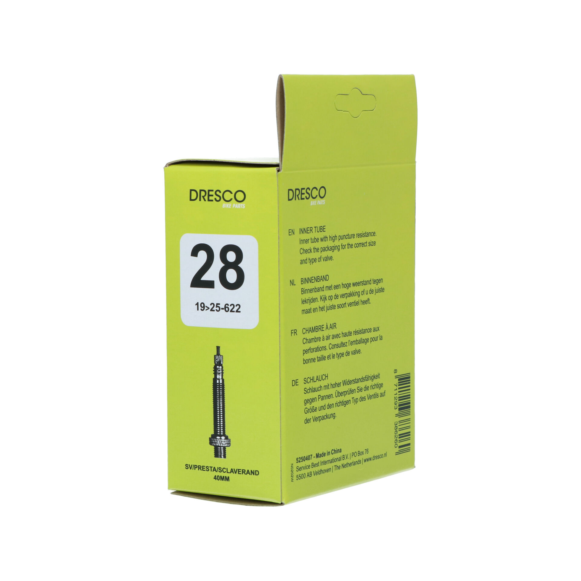 Dresco Inner Tube 700x23C (19/-700) Sclave 40mm