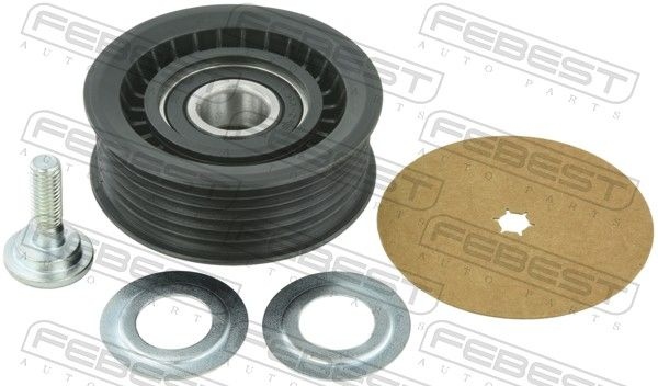 FEBEST Idler Pulley 2988-RRIII Guide Pulley,Deflection Pulley LAND ROVER,Range Rover III (L322),Range Rover Sport (L494),Range Rover IV (L405)