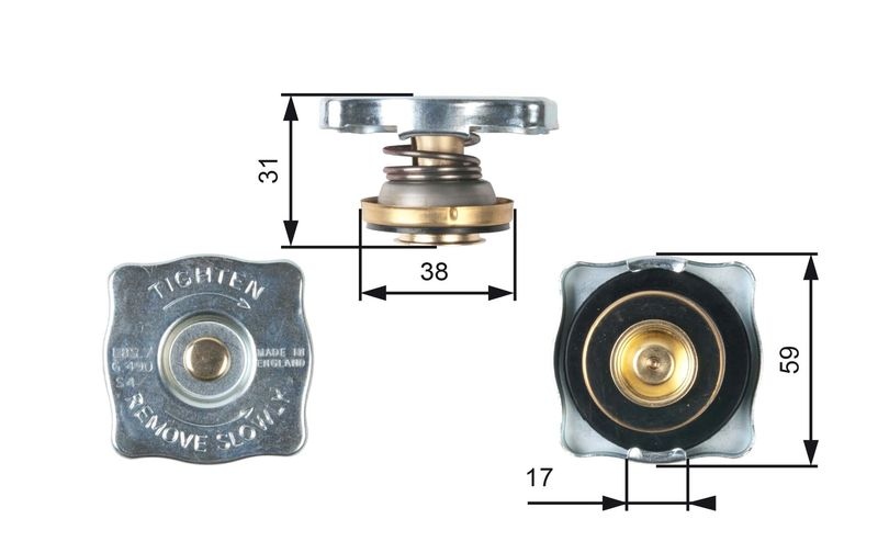 GATES Radiator Cap RC130 FIAT,LADA,TALBOT,DUCATO Kasten (290),DUCATO Pritsche/Fahrgestell (290),DUCATO Kasten (280),DUCATO Pritsche/Fahrgestell (280)