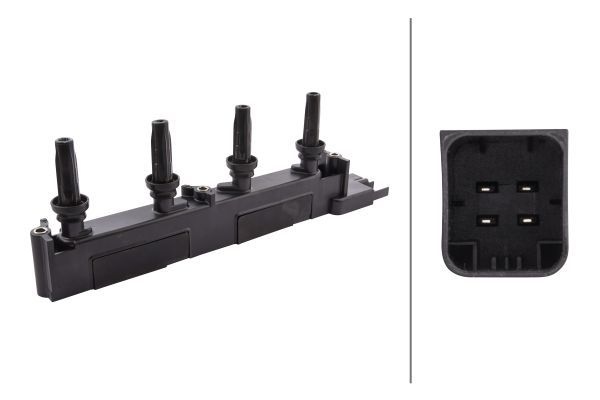 HELLA Ignition coil FIAT,PEUGEOT,CITROËN 5DA 358 000-891 597075,597098,96341314 Coil pack,Ignition coil pack,Engine coil,Engine coil pack 9634131480