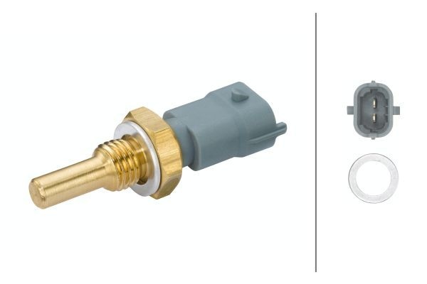 HELLA Oil Temperature Sensor OPEL,RENAULT,FIAT 6PT 009 107-611 46469865,46472179,500382599 Sender Unit, oil temperature 55187822,60814715,6472179