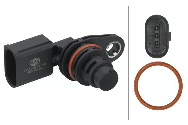 HELLA Sensors with seal 6PU 009 121-451 Sensor, ignition pulse VW,SKODA,SEAT,POLO (9N_),Fox Schrägheck (5Z1, 5Z3, 5Z4),Fabia II Schrägheck (542)