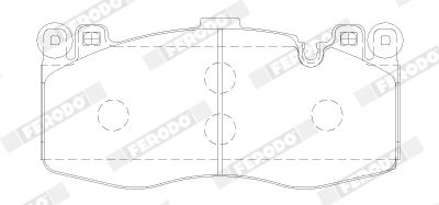 Brake Pad set, Disc Brake FDB5172 Ferodo