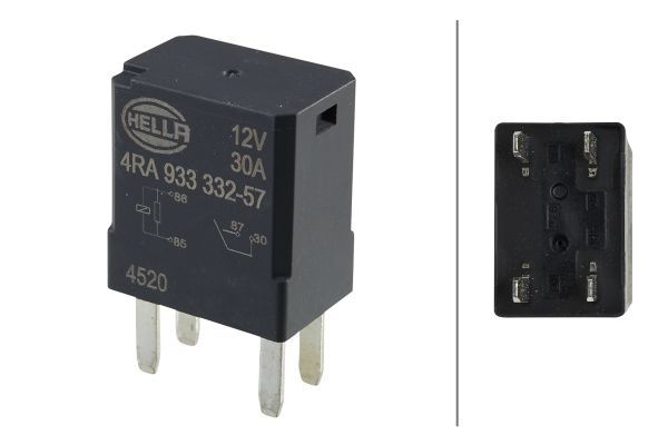 HELLA Relay, main current OPEL,CHEVROLET,VAUXHALL 4RA 933 332-571 68083380AA,3F2Z14N089AA,12088567  12135034,12135170,12193606,1238277,13306939