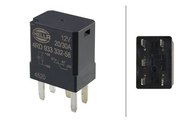 HELLA Relay, main current OPEL,KIA,SUZUKI 4RD 933 332-581 56049018AB,05269988AA,12077866 12135180,12193647,13500126,13502678,13502751,15328867