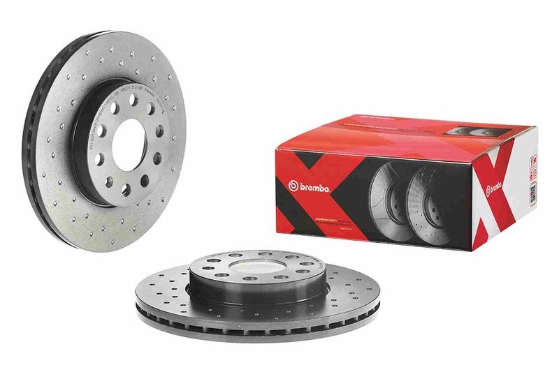 BREMBO Brake disc XTRA LINE - Xtra Perforated 09.C547.1X Brake rotor,Brake discs VW,AUDI,SKODA,Golf VII Schrägheck (5G1, BQ1, BE1, BE2),GOLF VI (5K1)