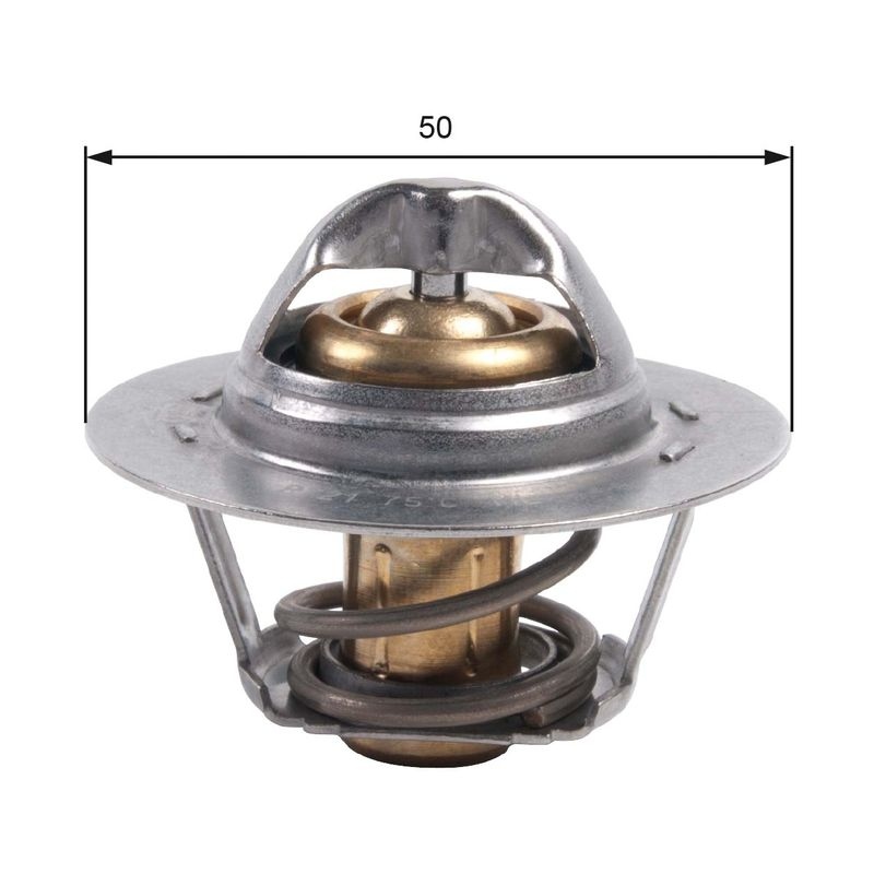 GATES Engine thermostat Opening Temperature: 75°C TH45975G1 Thermostat, coolant,Thermostat RENAULT,Clio III Schrägheck (BR0/1, CR0/1)