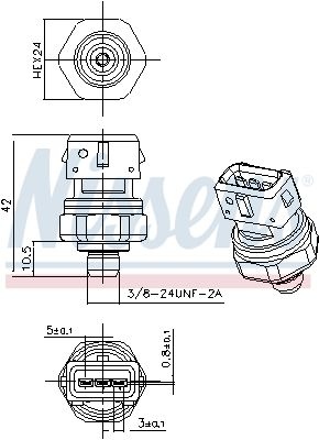 Pressure switch, air conditioning