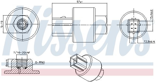 Pressure switch, air conditioning