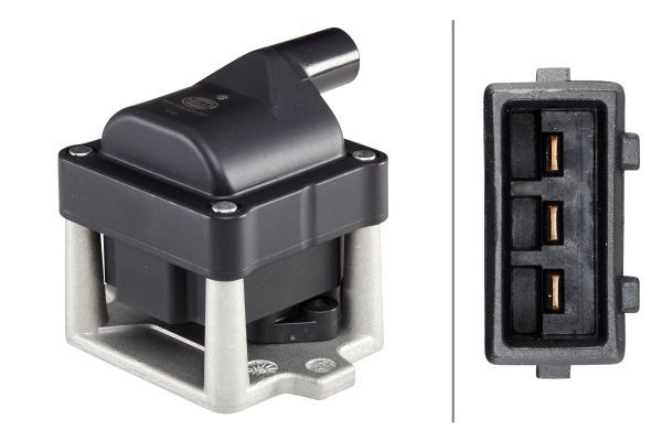 HELLA Ignition coil VW,AUDI,SKODA 5DA 006 623-951 004028149,047905115,357905104 Coil pack,Ignition coil pack,Engine coil,Engine coil pack 6N0905104
