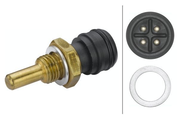HELLA Coolant Temperature Sensor 6PT 009 107-841 Coolant Sensor MERCEDES-BENZ,PUCH,190 (W201),Stufenheck (W124),C-Klasse Limousine (W202),SL (R129)