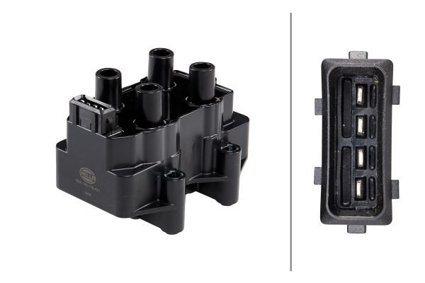 HELLA Ignition coil FIAT,PEUGEOT,CITROËN 5DA 193 175-421 597048,597060,597070 Coil pack,Ignition coil pack,Engine coil,Engine coil pack 96074054