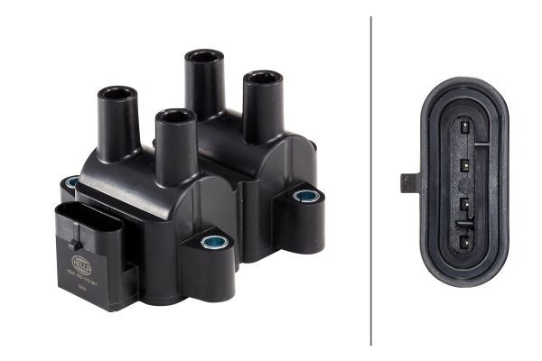 HELLA Ignition coil 5DA 193 175-391 Coil pack,Ignition coil pack RENAULT,NISSAN,DACIA,Clio III Schrägheck (BR0/1, CR0/1),CLIO II (BB0/1/2_, CB0/1/2_)