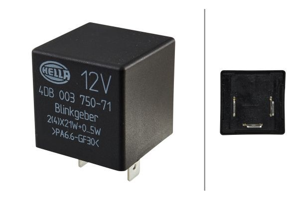 HELLA Indicator Relay VW,AUDI,OPEL 4DB 003 750-711 1297702298,23116657,111953297D Flasher Unit FBU8778,8040140,1C1T13350BA,28261801,e1035298,6195171M1