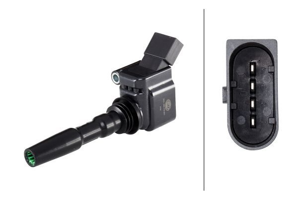 HELLA Ignition coil VW,AUDI,SKODA 5DA 193 175-951 04C905110A,04C905110B,04C905110D Coil pack,Ignition coil pack,Engine coil,Engine coil pack,04E905110