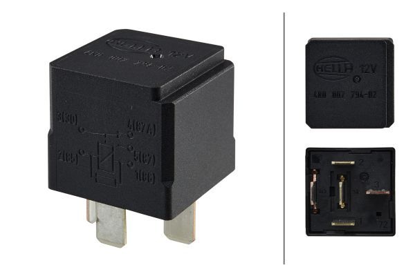 HELLA Relay, main current 4RD 007 794-021  MERCEDES-BENZ,OPEL,SMART,C-Klasse Limousine (W203),A-Klasse (W169),B-Klasse (W245),C-Klasse T-modell (S203)