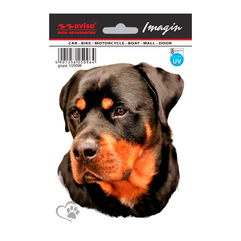 Car Tattoo Sticker Rottweiler - 13.5x11cm