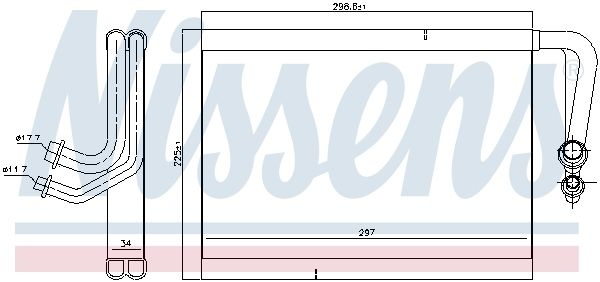 Evaporator, air conditioning