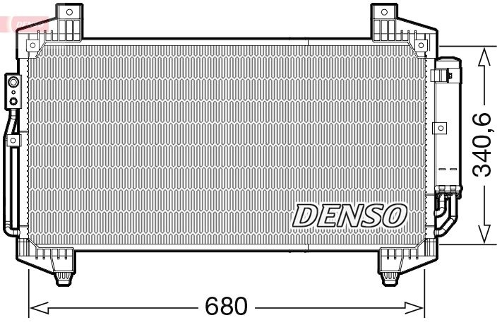 Condenser, Air Conditioner DCN45014 Denso