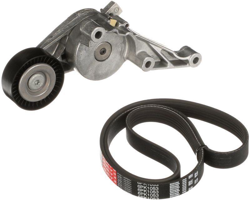 GATES V-ribbed belt set FleetRunner™ Micro-V® Stretch Fit™ K016PK1053 Serpentine belt kit,Auxiliary belt kit VW,AUDI,FORD,Golf V Schrägheck (1K1)