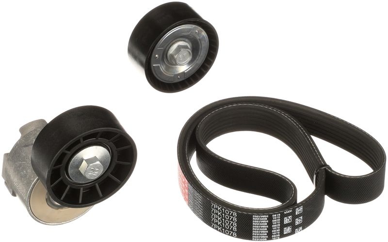 GATES V-ribbed belt set FleetRunner™ Micro-V® Stretch Fit™ K027PK1078 Serpentine belt kit,Auxiliary belt kit FIAT,Ducato Kastenwagen (250_, 290_)