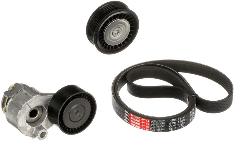 GATES V-ribbed belt set FleetRunner™ Micro-V® Stretch Fit™ K056PK1130 Serpentine belt kit,Auxiliary belt kit RENAULT,NISSAN,DACIA