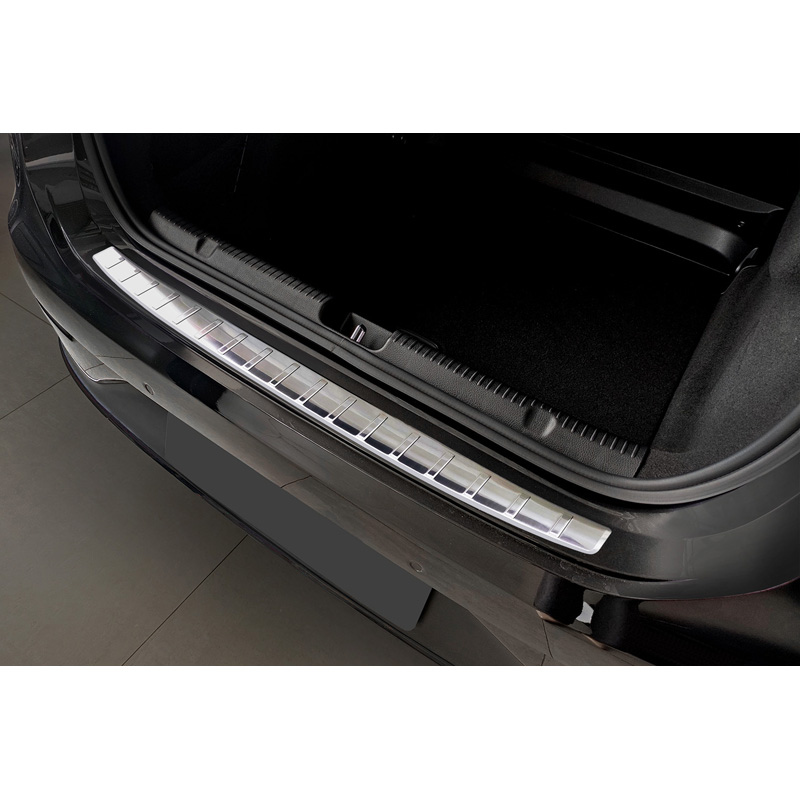 Protection de seuil de coffre en inox adaptable à Mercedes EQE (V295) 2022- ':Ribs':
