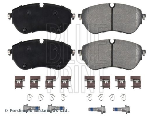 brake pad set with mounting material ADBP420087 Blue Print