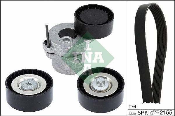 INA V-ribbed belt set MERCEDES-BENZ 529 0479 10 0019933496,0119971992,0119975292 0129975292,11750HG00A,6512000070,6512000270,6512000370,6512001670
