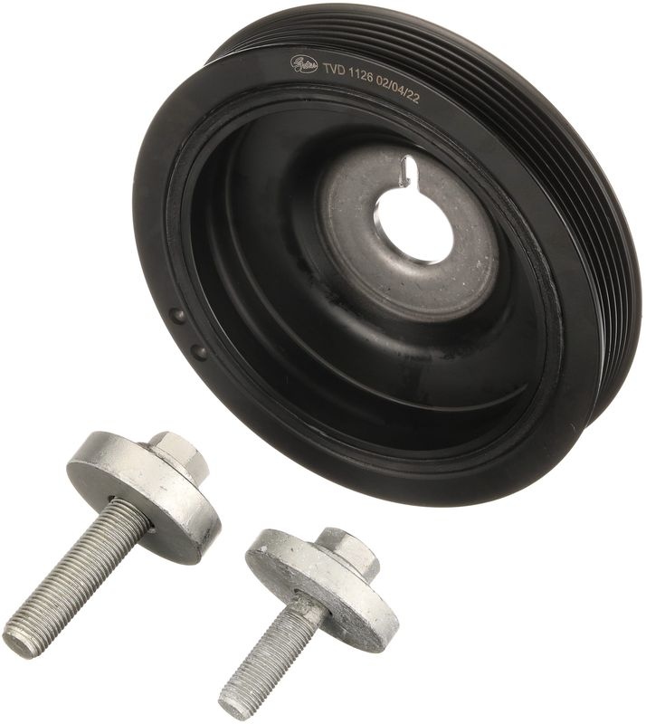 GATES Crankshaft Pulley MERCEDES-BENZ,RENAULT,NISSAN TVD1126A 123030453R,123031777R,123033245R Belt Pulley, crankshaft 8200699517,TVD1126,1230300Q2K