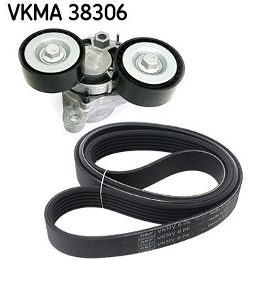 SKF V-ribbed belt set BMW VKMA 38306 11287810807,11288507415,11288512067 Serpentine belt kit,Auxiliary belt kit,Poly V-belt kit,V-ribbed belt kit