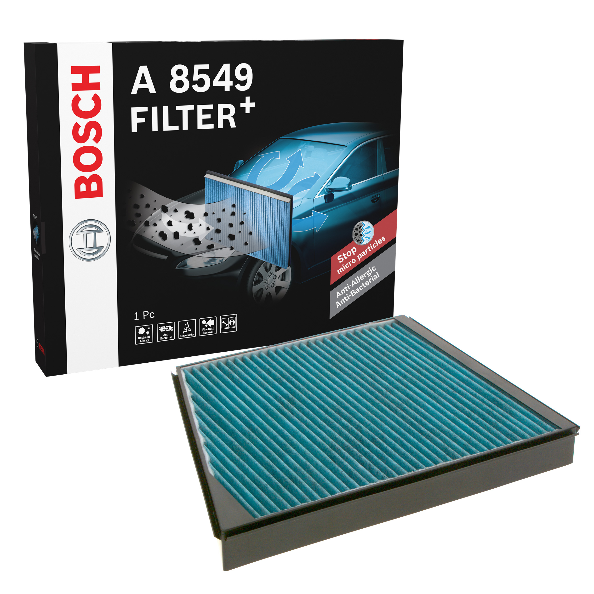BOSCH Pollen filter FILTER+ 0 986 628 549 Filter, interior air,Cabin filter MERCEDES-BENZ,E-Klasse Limousine (W211),E-Klasse T-modell (S211)