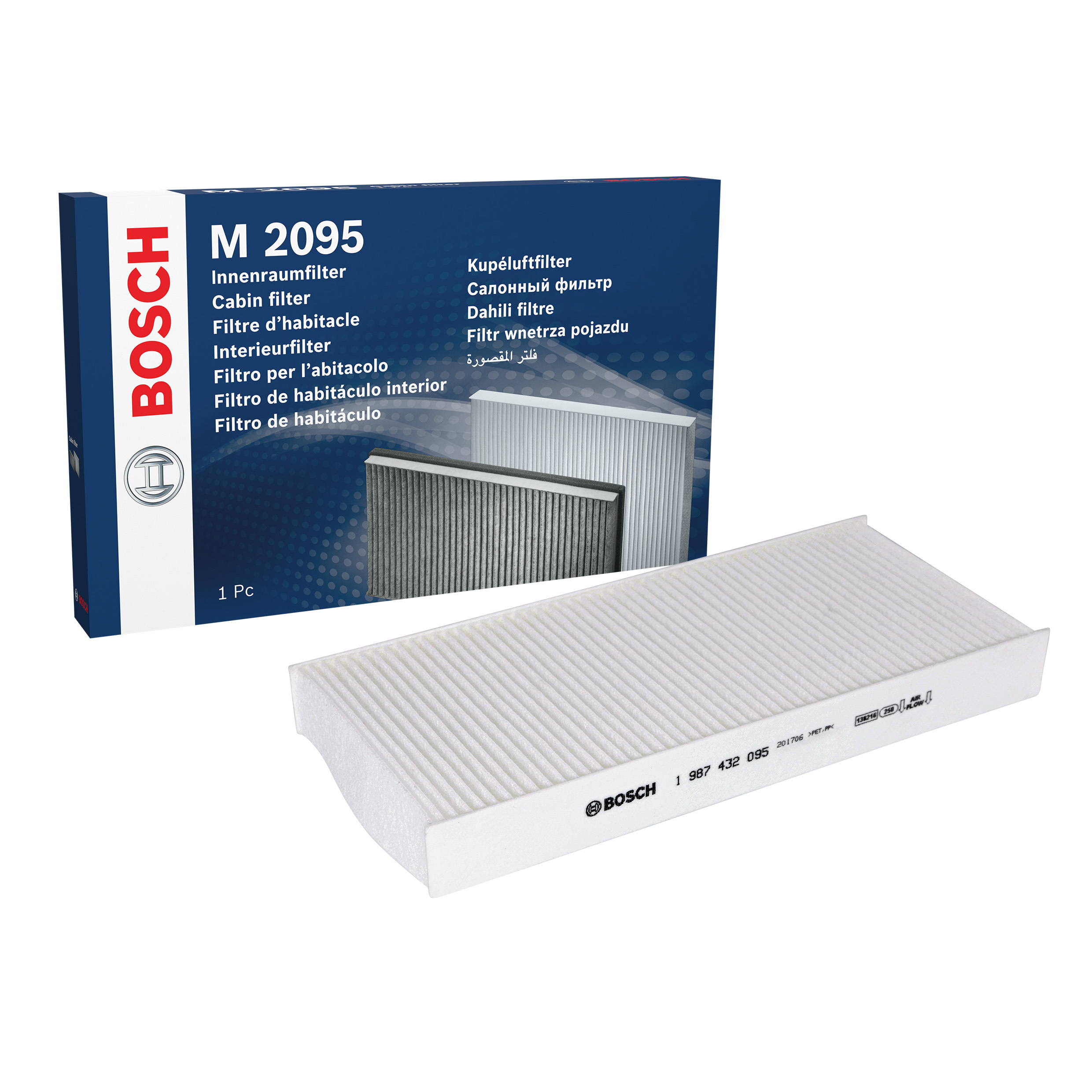 BOSCH Pollen filter Particulate Filter 1 987 432 095 Filter, interior air,Cabin filter RENAULT,TWINGO I (C06_),TWINGO I Kasten (S06_)