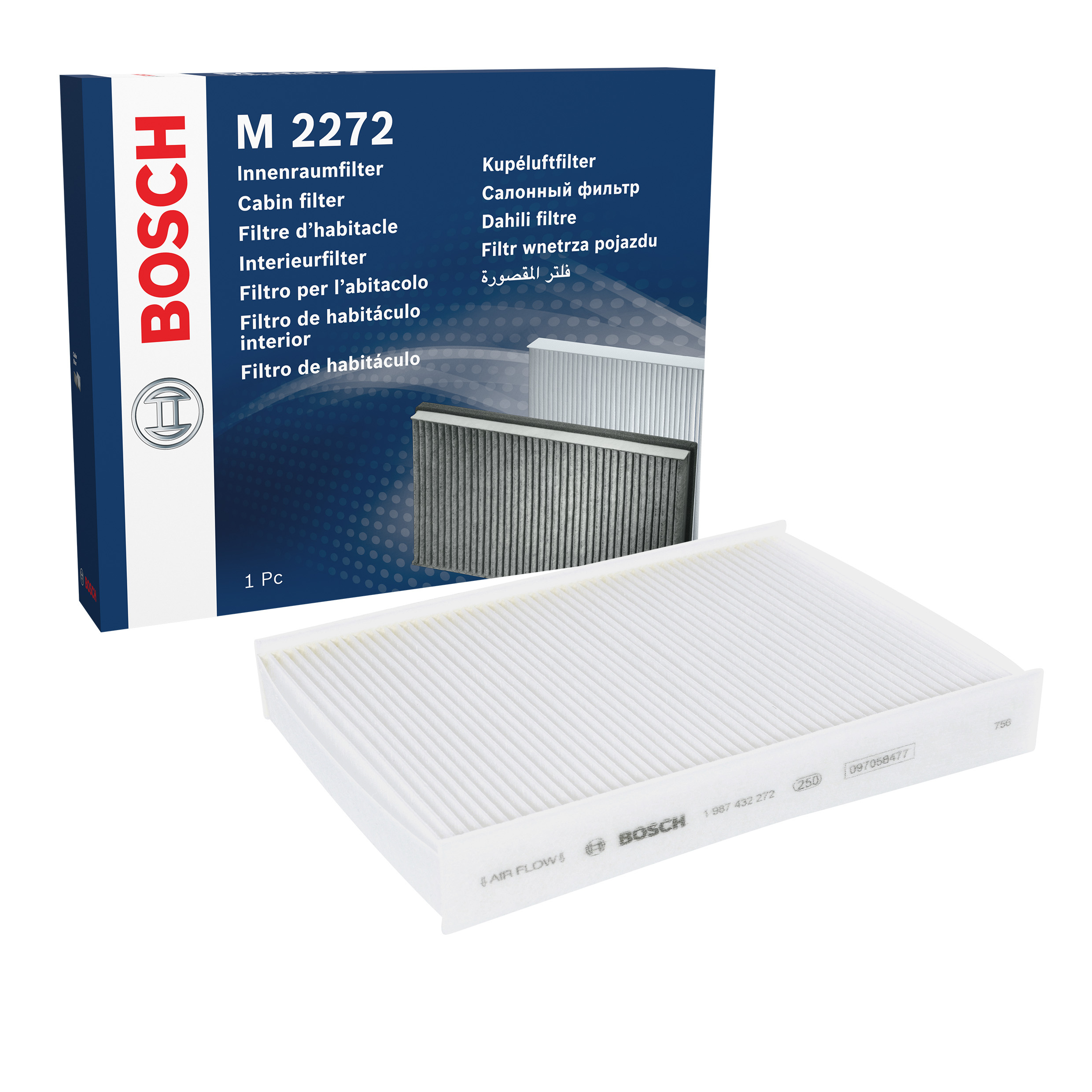 BOSCH Pollen filter Particulate Filter 1 987 432 272 Filter, interior air,Cabin filter VW,SKODA,SEAT,up! Schrägheck (121, 122, BL1, BL2)