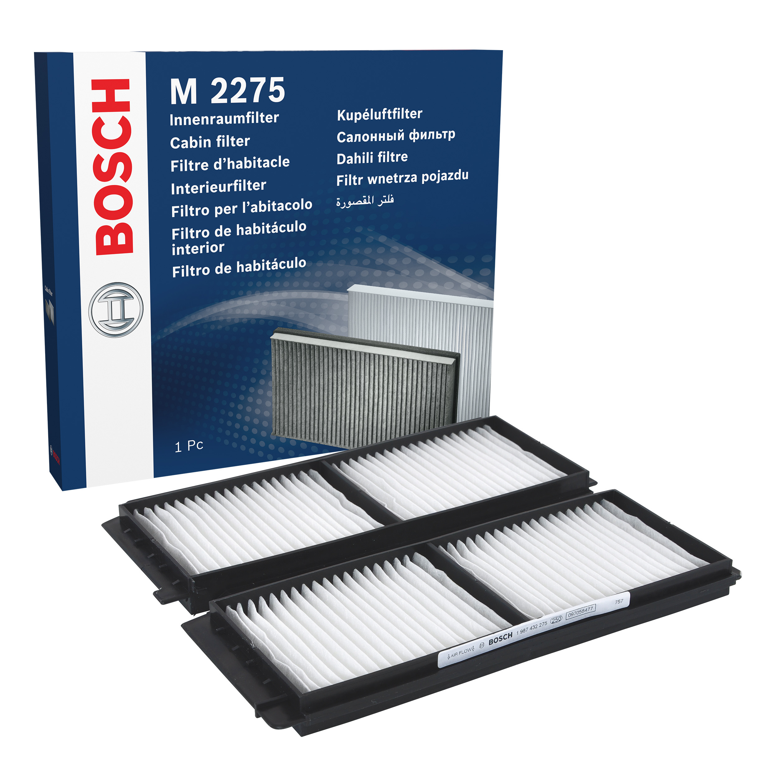 BOSCH Pollen filter Particulate Filter 1 987 432 275 Filter, interior air,Cabin filter MAZDA,2 Schrägheck (DE_, DH_3)