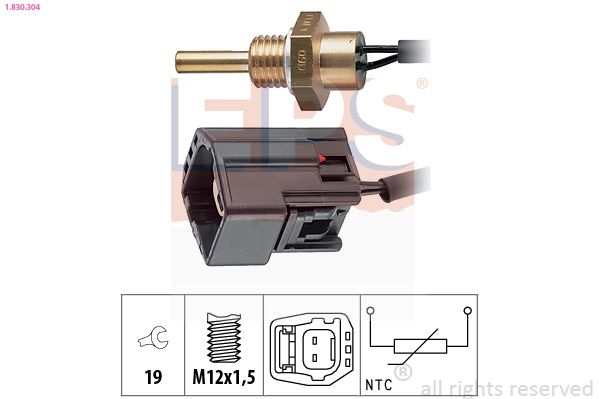 Sensor, coolant temperature Made in Italy - OE Equivalent 1.830.304 EPS Facet