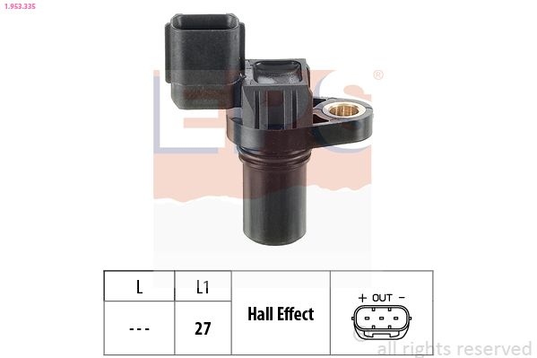 Sensor, camshaft position Made in Italy - OE Equivalent 1.953.335 EPS Facet