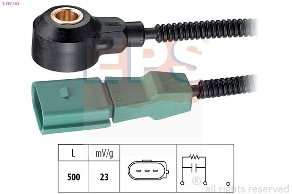 Knock Sensor Made In Italy - OE Equivalent 1.957.163 EPS Facet