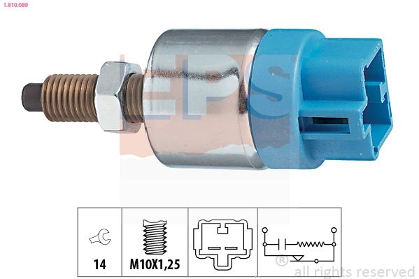 Brake Light Switch Made in Italy - OE Equivalent 1.810.089 EPS Facet