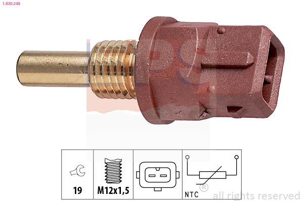 Sensor, oil temperature Made in Italy - OE Equivalent 1.830.248 EPS Facet