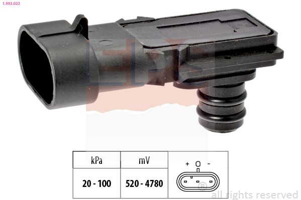 Air Pressure Sensor, height adaptation Made in Italy - OE Equivalent 1.993.023 EPS Facet